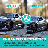 Load image into Gallery viewer, KUAFU Side Skirts Compatible with 2010-2015 Chevy Camaro LT LS SS Model Rocker Panels Guard Extension Body Kit PP - Glossy Black LYAP-722-1
