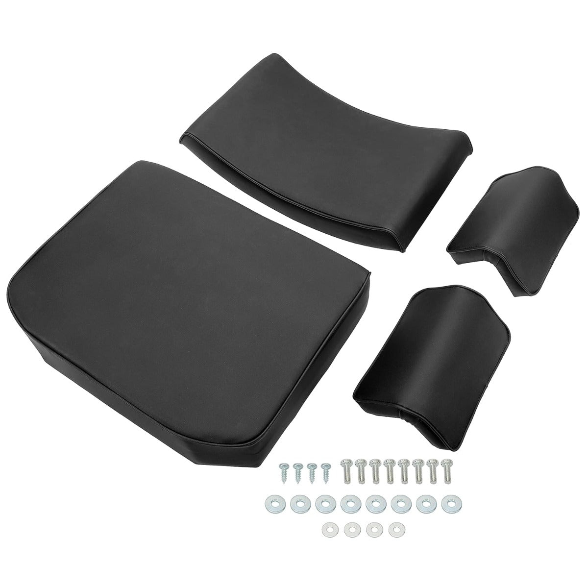 Seat Cushion & Armrest Kit Compatible with John Deere Crawler Dozer 420 430 440 1010 2010 Seat Back Seat Bottom and Pair Arm Rest