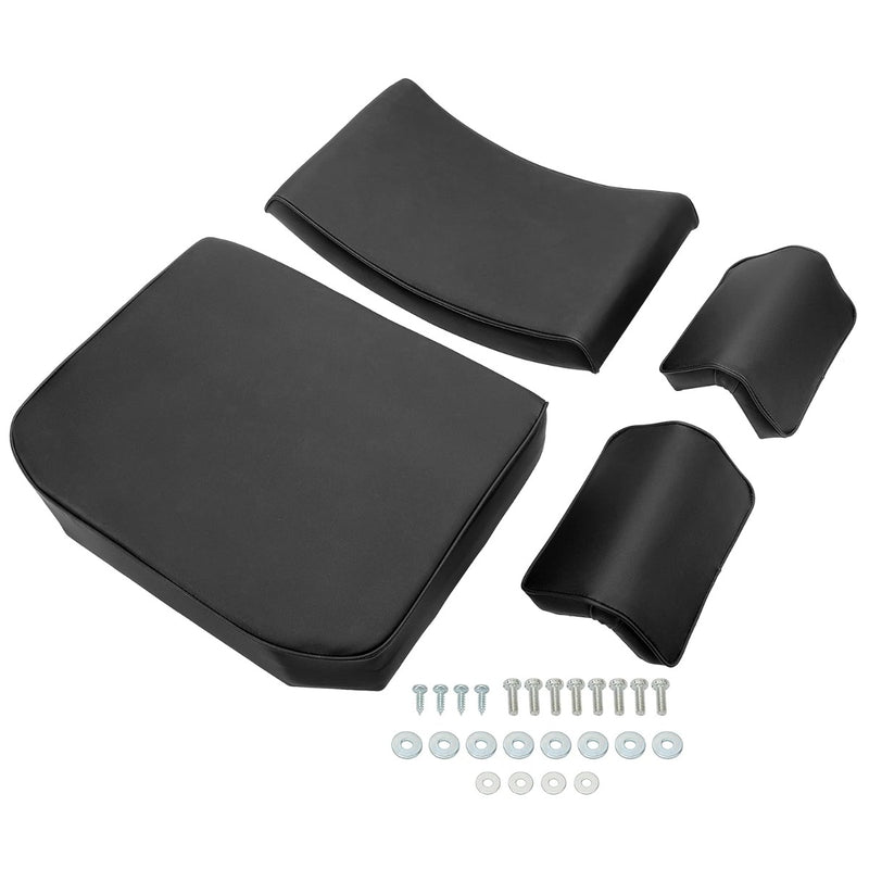 KUAFU Seat Cushion & Armrest Kit Compatible with John Deere Crawler Dozer 420 430 440 1010 2010 Seat Back Seat Bottom and Pair Arm Rest