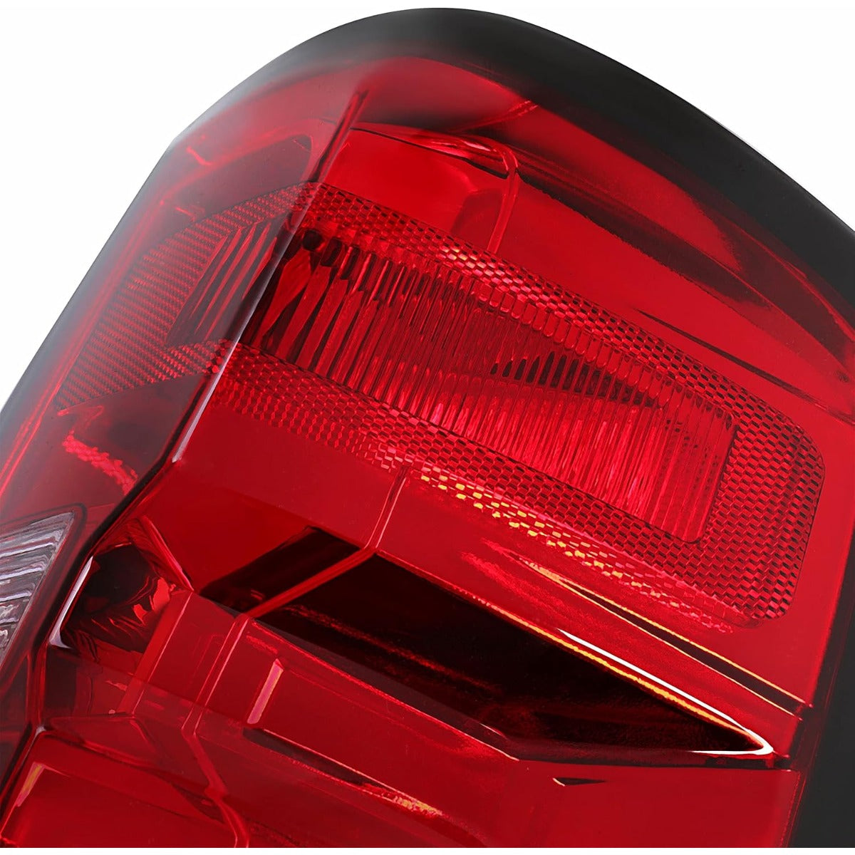 HECASA Tail Lights Assembly Compatible with 2014-2018 Chevy Chevrolet Silverado 1500/2500/3500 HD GMC Sierra 3500 HD Dually Model Replace for GM2800261 Brake Lamps Red Lens & Chrome Housing Pair