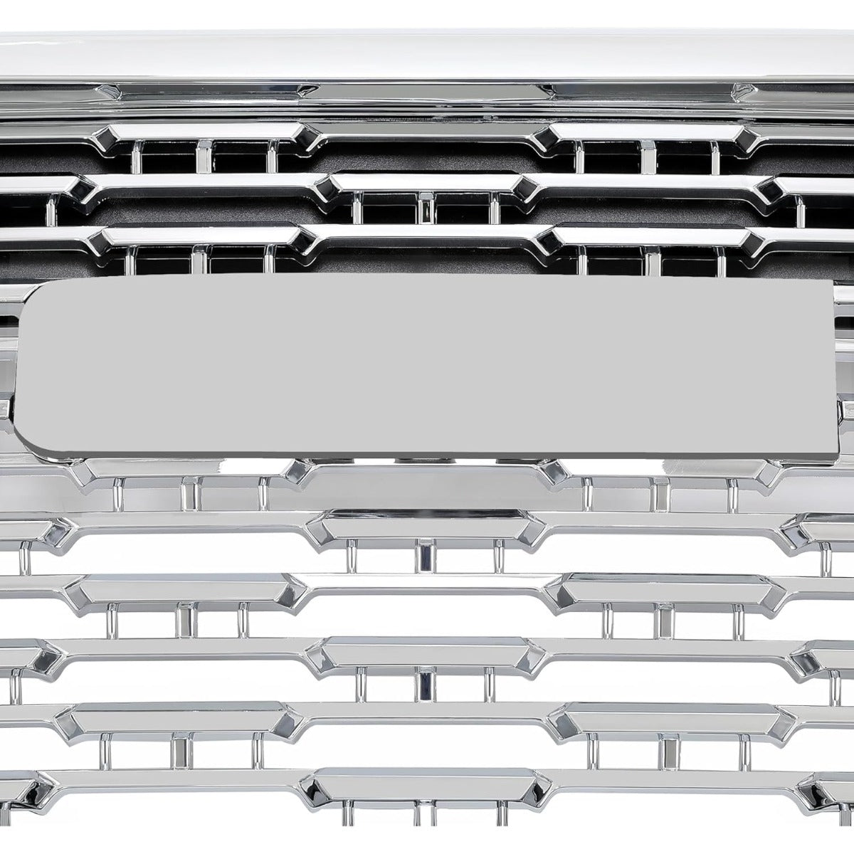Front Grille Compatible with 2015-2020 GMC Yukon/Yukon XL Bumper Guard Grill Assembly ABS Plastic Chrome Silvery Replacement for GM1200702
