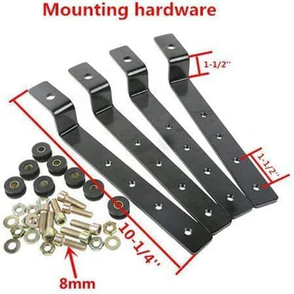 Motorcycle Saddlebags W/Lock & Lights 36L Pair for  Honda Yamaha Harley Sporster Softail Suzuki Kawasaki vulcan Universal Hard Saddle Bags Trunk Luggage w/Mounting Brackets Black