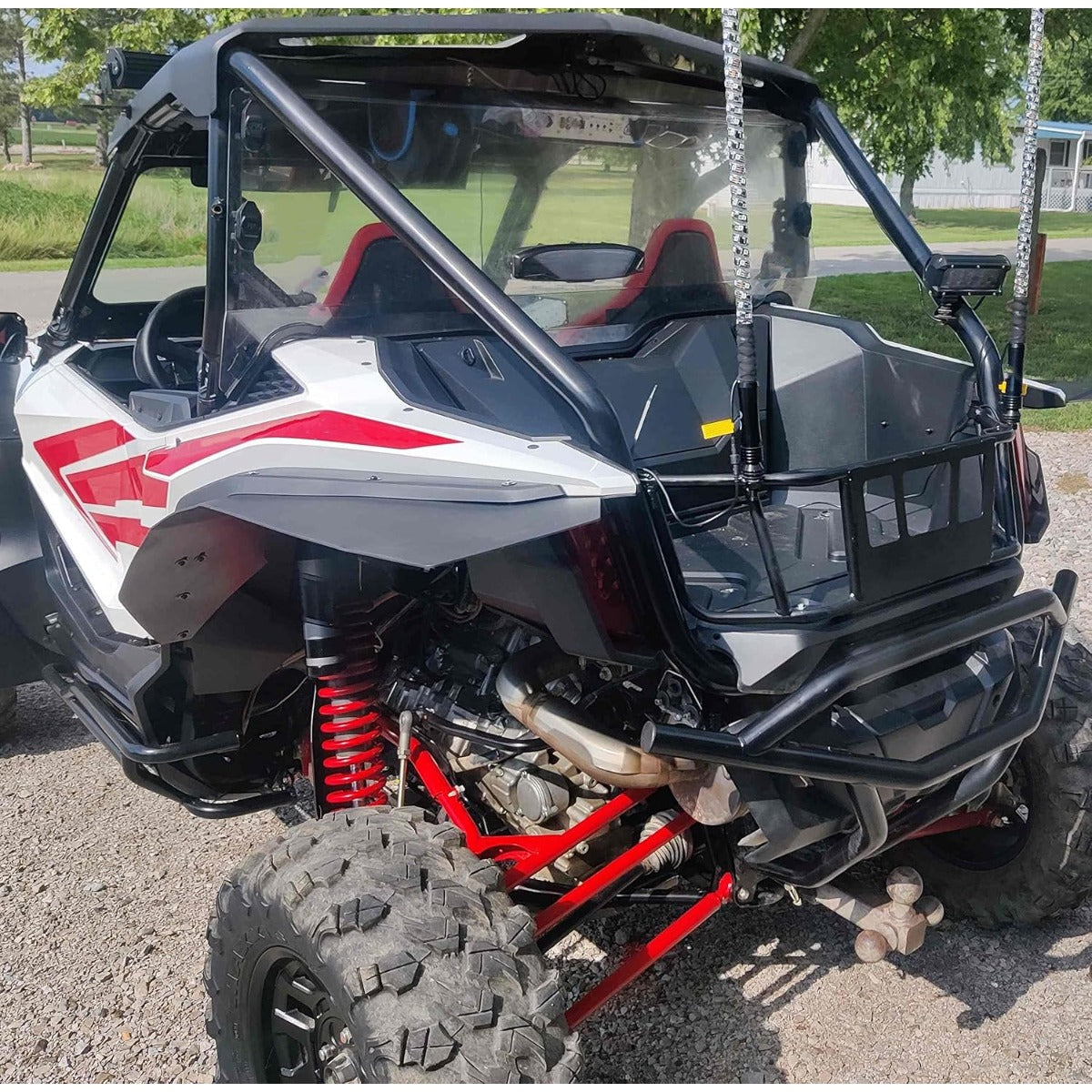 KUAFU Bed Enclosure Rack Compatible with 2019-2024 Honda Talon 1000R / 1000X / 1000 X-4 Tailgate Accessories Rear Bed Extender Rack Durable Steel Heavy Duty