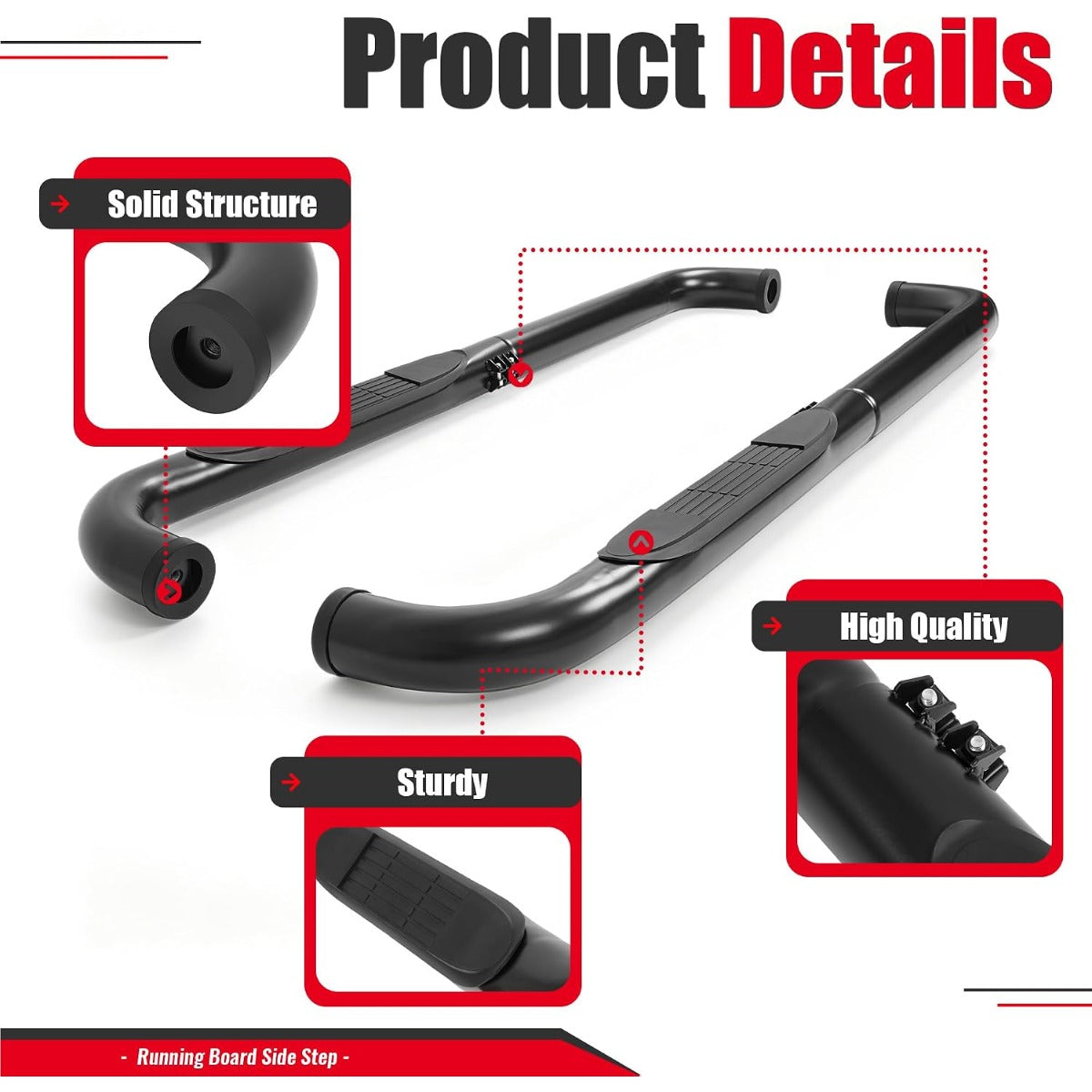 Running Board Step Compatible with 98-11 Ranger/Ranger Edge/Mazda B