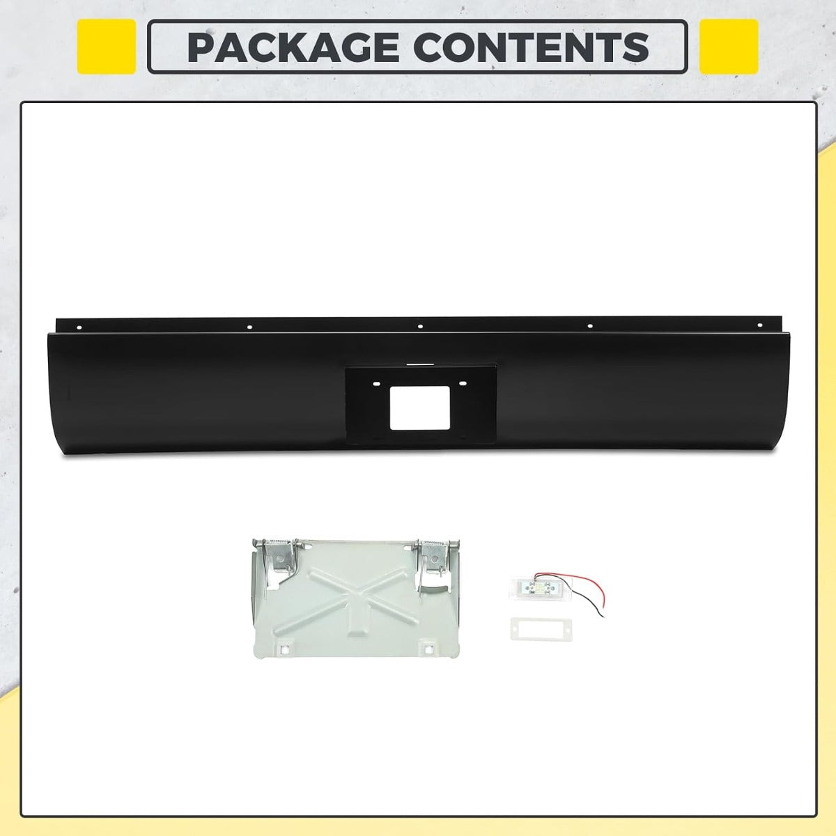 KUAFU Roll Pan Compatible with 1999-2006 Chevy Silverado GMC Sierra 1500 2500 3500 Pickup Trucks w/Light & Flip Down License Plate Only Fit for Fleetside