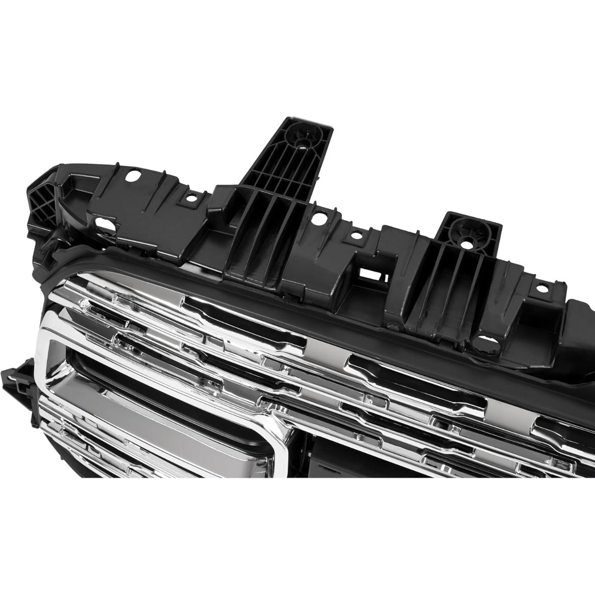 Front Grill Compatible with 2020-2024 Dodge Ram 2500/3500 Front Bumper Grille Plastic (ABS) Chrome+Painted Silvery+Black Replacement for 68516019AA