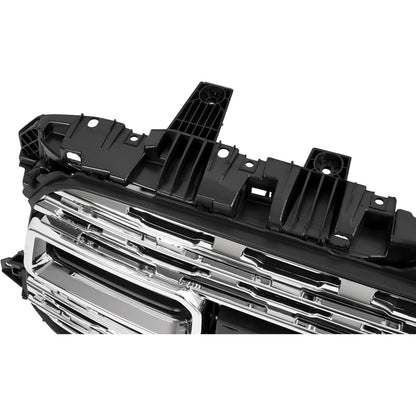 Front Grill Compatible with 2020-2024 Dodge Ram 2500/3500 Front Bumper Grille Plastic (ABS) Chrome+Painted Silvery+Black Replacement for 68516019AA
