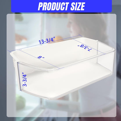 Kojem DA97-12650A Refrigerator Door Shelf Bin Compatible with Samsung Refrigerator Fridge Shelf DA63-07104A AP5620330 Replacement 2PCS