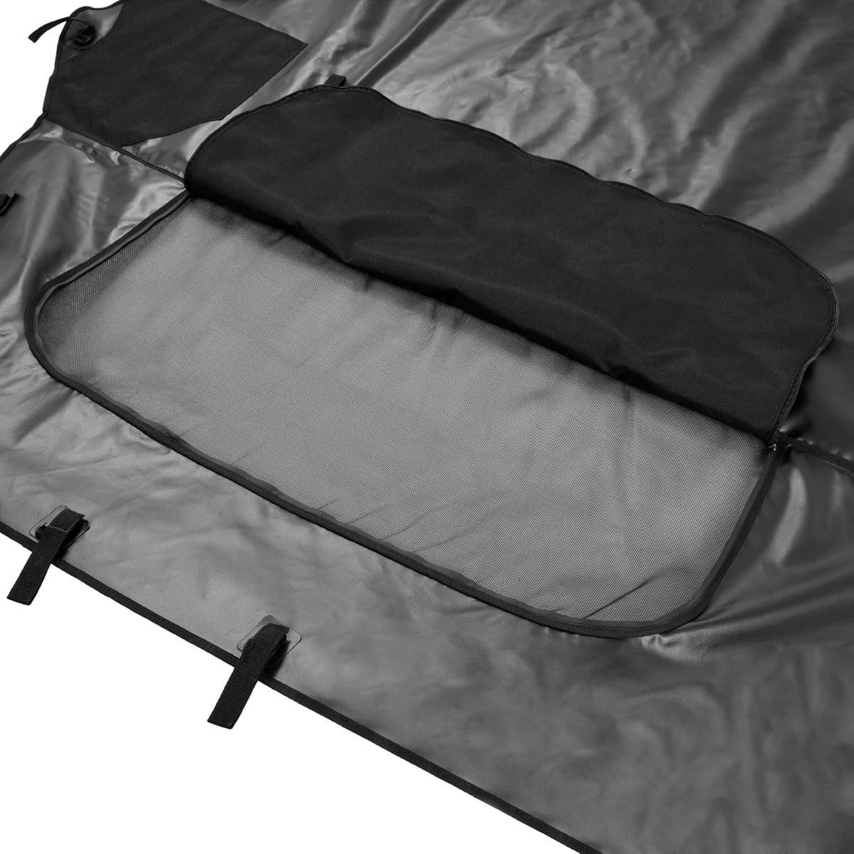 Soft Roof Top Compatible with 2016-2024 Honda Pioneer 1000-5 5P Roof Top with Zipper Mesh Window, Soft Top Sunshade UTV Accessories Shade Top Plastic Black