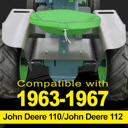 Fender System Kit Compatible with 1963-1967 John Deere 110 112 Round Fender Lawn/Garden Tractors Steel Anti-Rust Oil