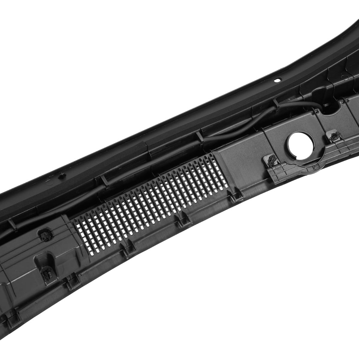 Windshield Wiper Cowl Panel Compatible with 2017-2018 Hyundai Elantra Replacement for 86150F3000 Air Inlet Grille Window Panel Cowl Cover PP Plastic