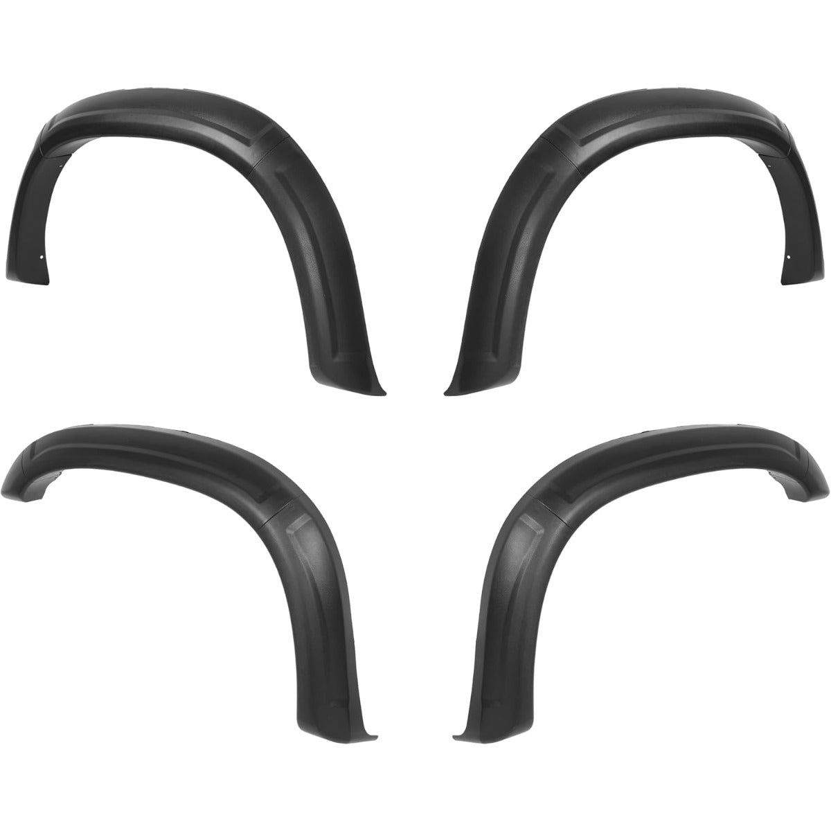 4Pcs Fender Flare Set Compatible with 1993-1998 Toyota T100 | Front & Rear Wheel Arch Cover Protector Plastic(PP) Textured Black