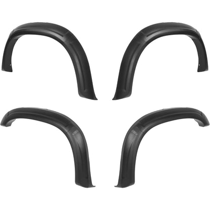 4Pcs Fender Flare Set Compatible with 1993-1998 Toyota T100 | Front & Rear Wheel Arch Cover Protector Plastic(PP) Textured Black