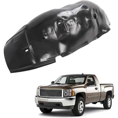 Front Inner Fender Liner for 2007-2013 Chevy Chevrolet Silverado 1500 Replace for Wheel Liner Splash Shield Splash Guard Driver&Passenger Side