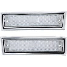 KUAFU Front Fender Side Marker Light Compatible with 1981-1991 Chevy/GMC C/K Series/Suburban/Blazer/Jimmy Replace for GM2551107 GM2550115 915558 915557 18120166 18120066 Bumper Side Lamp Clear Lens