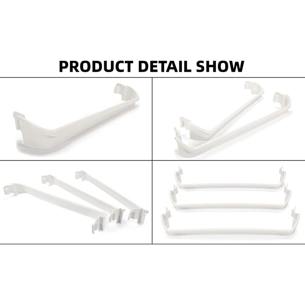 2 x 240534901 & 1 x 240534701(Middle) Refrigerator Door Shelf Rack Bar Compatible with Frigidaire Kenmore Refrigerator Door Shelf Retainer Bar Replace for AP3214631 PS734936 948952 AP3214630