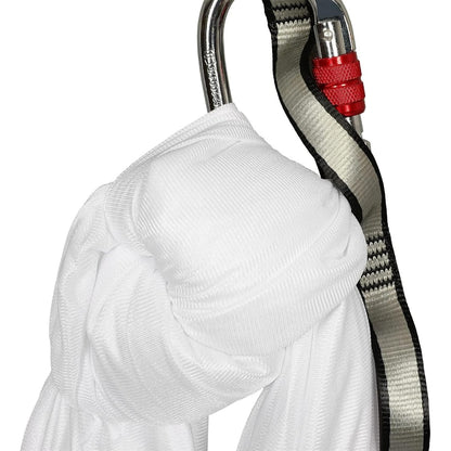 Kojem Aerial Silk Fabric Yoga Swing Kit For Fitness Yoga Inversions Flexibility Core Strength Dance White Nylon Fabric 6.6/13.1 Yards