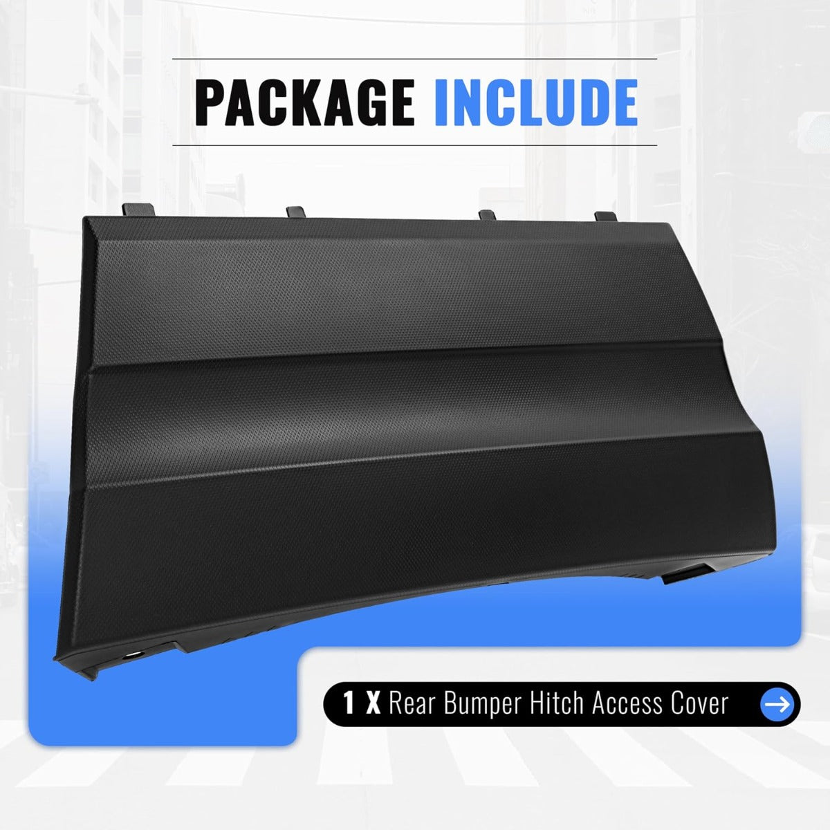 Rear Bumper Hitch Cover Panel Compatible with 2019-2025 Subaru Ascent Access Cover Replacement for 57731XC07A PP Plastic