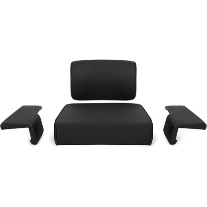 Seat Set Compatible with John Deere Crawler Dozer 350 350B 350C 450 450B 450C 550 Tractor Seat Cushion Black 4 Pcs