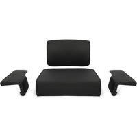 Load image into Gallery viewer, KUAFU Seat Set Compatible with John Deere Crawler Dozer 350 350B 350C 450 450B 450C 550 Tractor Seat Cushion Black 4 Pcs
