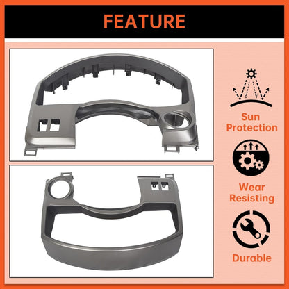 Dash Panel Bezel Trim Compatible with 2004-2006 Nissan Titan Armada Instrument Cluster Dashboard Gauge Cover 68240-7S000