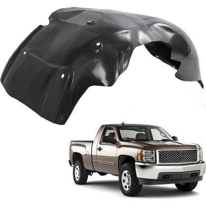 Front Inner Fender Liner for 2007-2013 Chevy Chevrolet Silverado 1500 Replace for Wheel Liner Splash Shield Splash Guard Driver&Passenger Side
