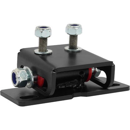 Transmission Bracket Compatible with Most GM RWD Vehicles and transmissions (Manual or Automatic), and Transmission crossmembers that Accept a Dual Stud Pattern with a 1-1/2″ Center spacing