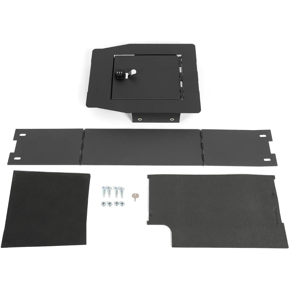 ALMULOO Center Console Safe Box Compatible with 2015-2020 Ford F150 Center Console Gun Safe Armrest Lockbox with 3-Digit Combination Lock
