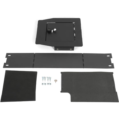 ALMULOO Center Console Safe Box Compatible with 2015-2020 Ford F150 Center Console Gun Safe Armrest Lockbox with 3-Digit Combination Lock