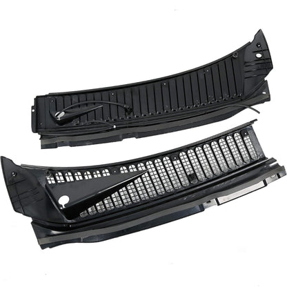 Windshield Wiper Cowl Vent Grille Cover Panels Kit Compatible With 1999-2007 F250 F350 Excursion(Driver&Passenger Side)-Replace Part# 3C3Z-25022A68-AAA & 4C3Z-25022A69-AAA