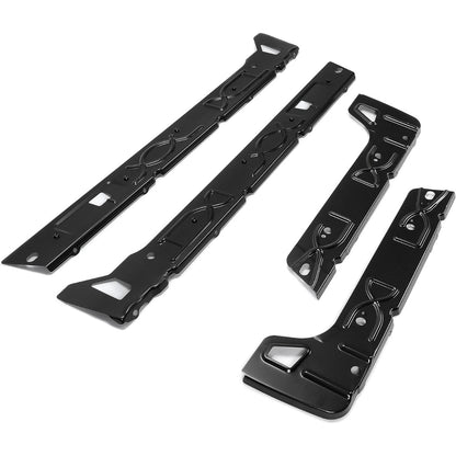Inner Rocker Panels Left & Right Compatible with 1999-2007 Chevy Silverado GMC Sierra Pickup 4 Door Crew Cab, Rust Repair Patch Rocker Guards 4Pcs