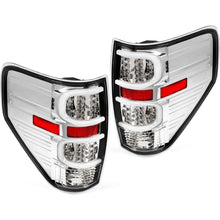 HECASA LED Rear Tail Light Compatible with 2009-2014 Ford F150 LED Tube Bar LH&RH Clear Lens lamp Plastic Running/Brake/Reverse Light Turn Signal Replacement for FO2818143