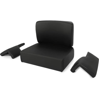 Seat Set Compatible with John Deere Crawler Dozer 350 350B 350C 450 450B 450C 550 Tractor Seat Cushion Black 4 Pcs
