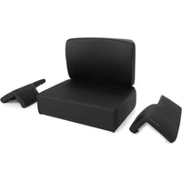 Load image into Gallery viewer, KUAFU Seat Set Compatible with John Deere Crawler Dozer 350 350B 350C 450 450B 450C 550 Tractor Seat Cushion Black 4 Pcs
