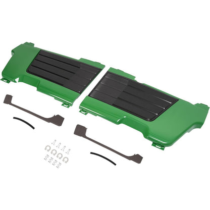 Tractor Side Panels and Grille Compatible with John Deere 4200 4300 4400 Replacement for LVU10564 LVU10565 w/Foam Panel Clip