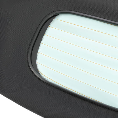 Convertible Soft Top for 2003-2009 Nissan 350Z, Black Color with Clear Heated Glass Window, Sailcloth Vinyl Soft Roof Replacement