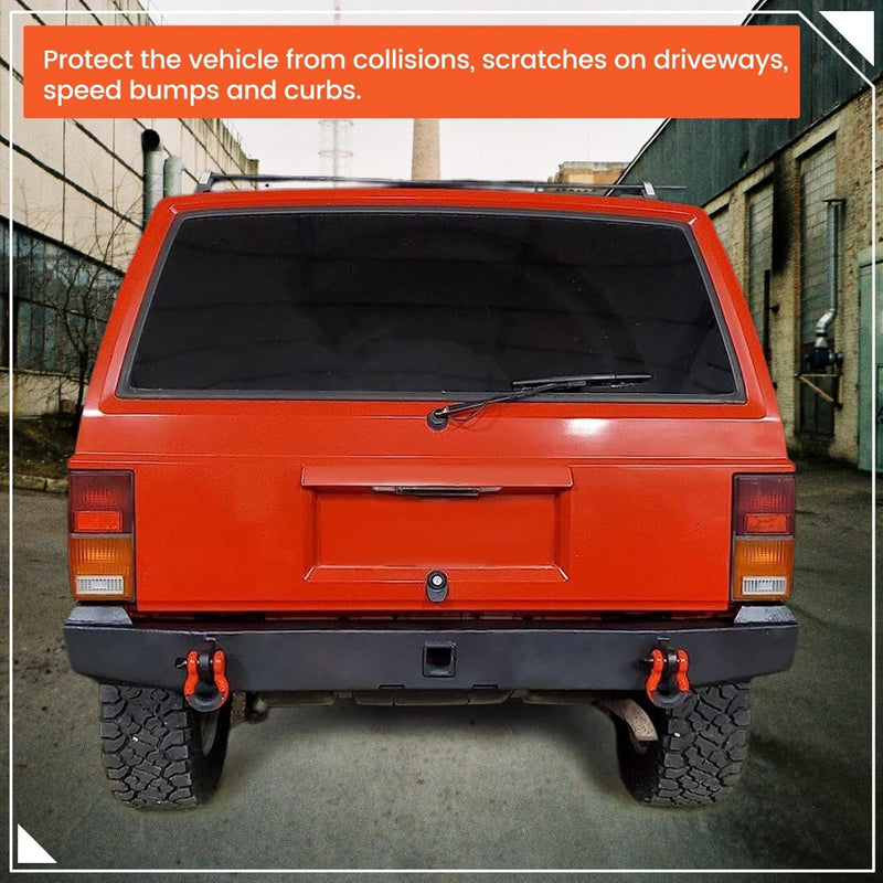 DIY Rear Bumper Kit Bare Metal Compatible with 1984-2001 Jeep Cherokee XJ Rear Winch Bumper Kit LYAM-259