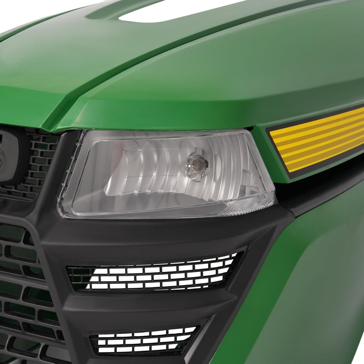 HECASA Complete Hood Kit Hood Side Panel Upper Hood Front Grille w/Headlight Compatible with John Deere X300 X304 X310 X320 X350 X370 X384 X394 Replacement for AUC13489 AUC13490 M168883 M168888