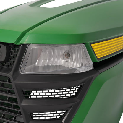 HECASA Complete Hood Kit Hood Side Panel Upper Hood Front Grille w/Headlight Compatible with John Deere X300 X304 X310 X320 X350 X370 X384 X394 Replacement for AUC13489 AUC13490 M168883 M168888