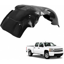 Front Right Fender Liner Compatible with 2007-2013 Chevy Chevrolet Silverado 1500 Replace for 22779790 15945960 20782780 25828536GM1249183 Plastic(PE) Wheel Liner Splash Guard Unfinished Black