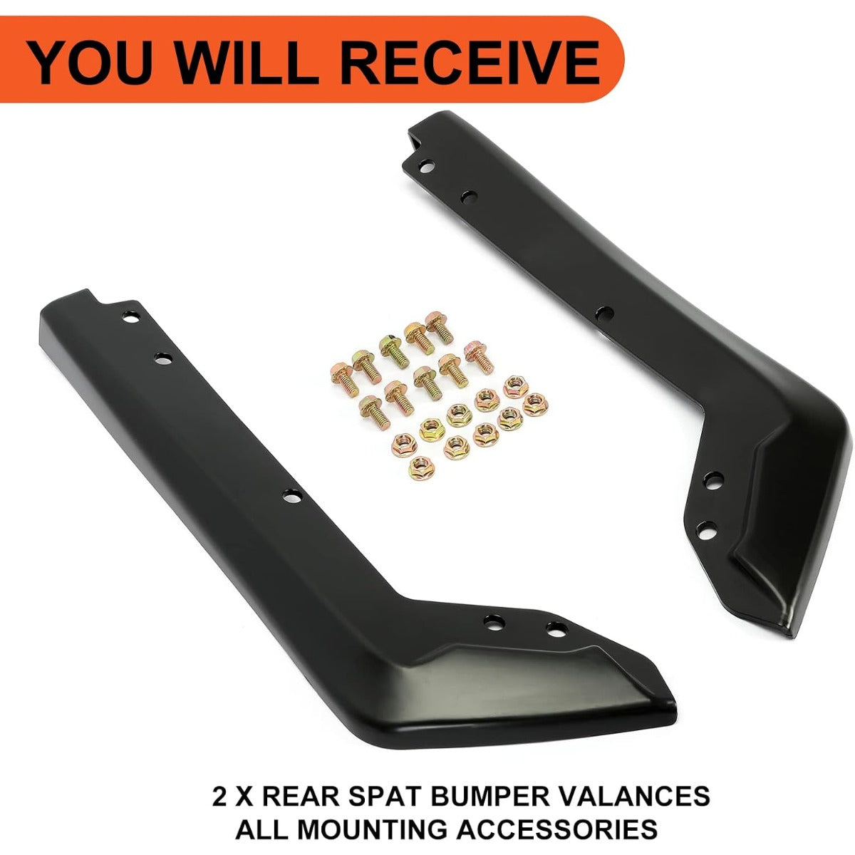 ECOTRIC Rear Bumper Valance Lip Spoiler Compatible with 2015-2021 Subaru WRX STI Rear Spat Bumper Valance