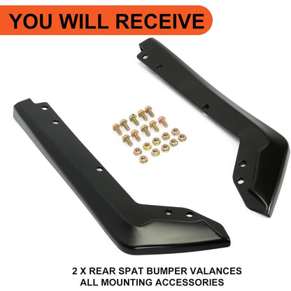 ECOTRIC Rear Bumper Valance Lip Spoiler Compatible with 2015-2021 Subaru WRX STI Rear Spat Bumper Valance