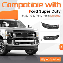 Windshield Wiper Cowl Panel Grille Compatible with 2017-2022 Ford F-250 F-350 F-450 F-550 Super Duty Replacement for HC3Z-25022A68-AA HC3Z-25022A68-AB Front Window Cover Insert Panel Right