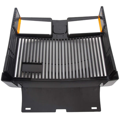 Front Grille Compatible with John Deere 415 425 445 455 Tractor Replacement for AM116207 (Including Reflectors. Label is NOT Included) Black Plastic ABS