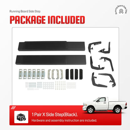 Running Board Step Compatible with 2009-2026 Ram 1500