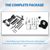 Load image into Gallery viewer, 800LBS Motorcycle Trailer Hitch Scooter Hauler Mount Rack 2&quot; Motorcycle Tow Carrier Receiver Heavy Duty Steel LYA-043
