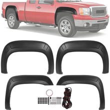 10Pcs Fender Flares Compatible with 2007-2013 GMC Sierra 1500 w/5.8 Ft Bed (Short Bed) Only Wheel Arch Covers Plastic(PP) Textured Black 2X2Pcs Front and 2X3Pcs Rear Fender Flares