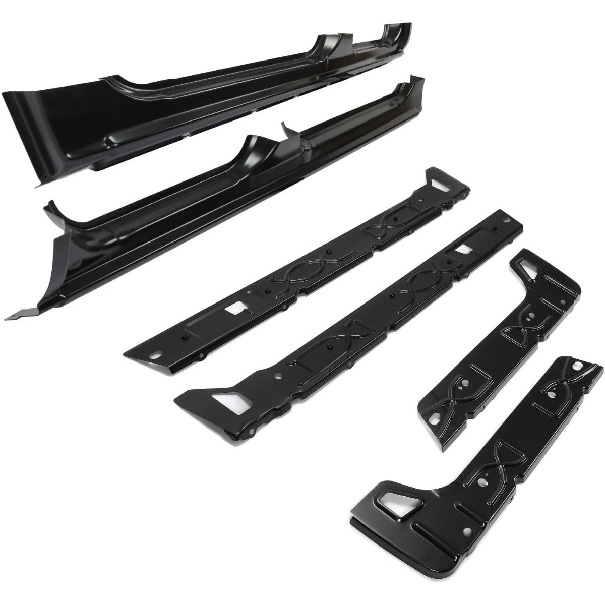 Outer Rocker Panels & Inner Rocker Panels Compatible with 1999-2007 Chevy Chevrolet Silverado GMC 4 Door Truck Crew Cab Pickup (Driver & Passage Side)-3 Packages