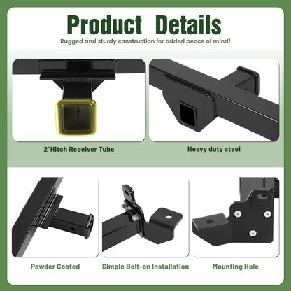 ALMULOO Mount Trailer Hitch 2-Inch Receiver Compatible with 07-10 Chevrolet