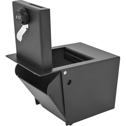 ALMULOO Center Console Lock Safe Gun Box Compatible with 2011-2019 Ford Explorer Powder Coated Heavy Duty Steel Console Organizer Locking Vault Storage with 3-Digit Combo Password